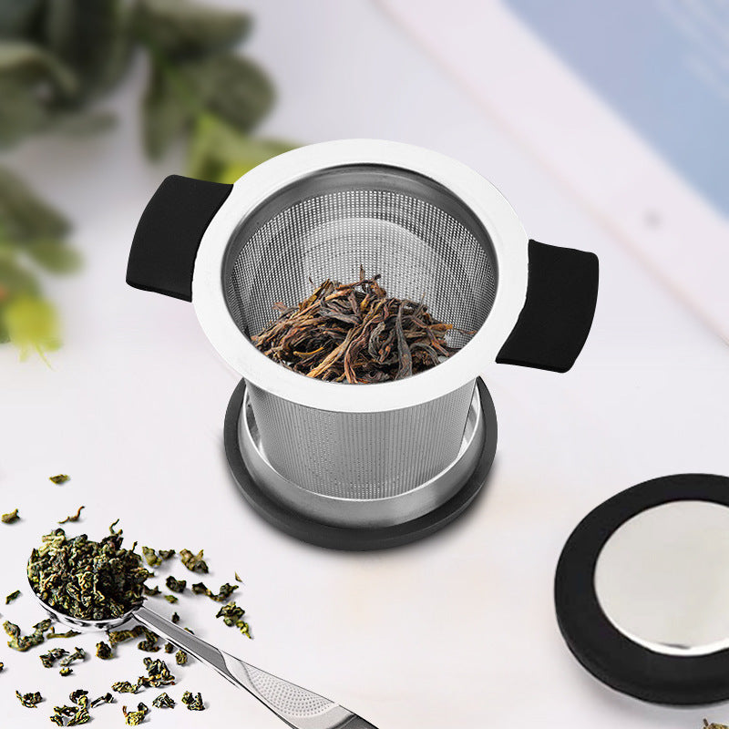 Stainless Steel Tea strainer With Silicone handle
