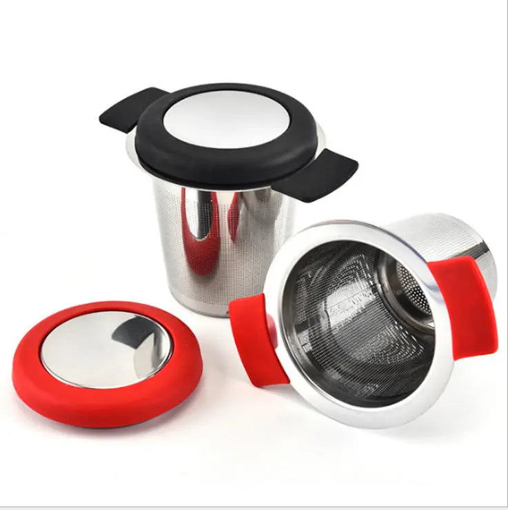 Stainless Steel Tea strainer With Silicone handle